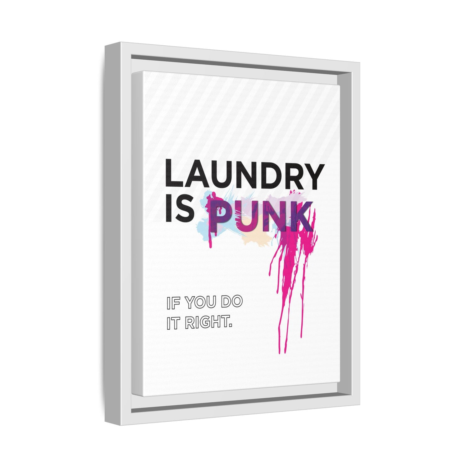 Laundry is PUNK – Bold Canvas Wall Art