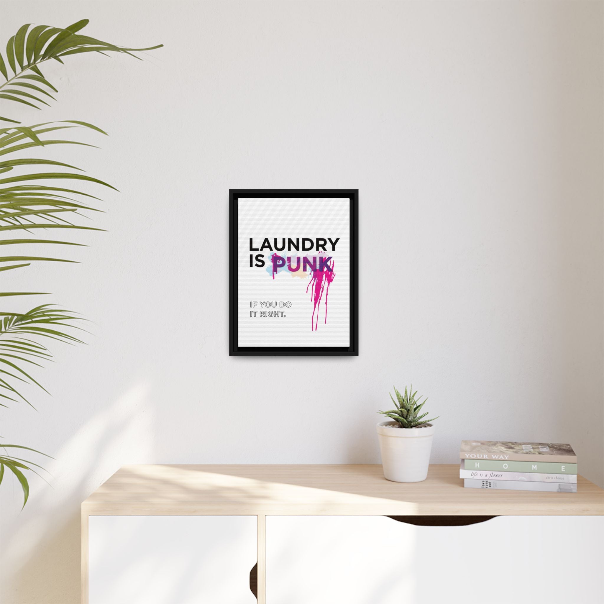 Laundry is PUNK – Bold Canvas Wall Art