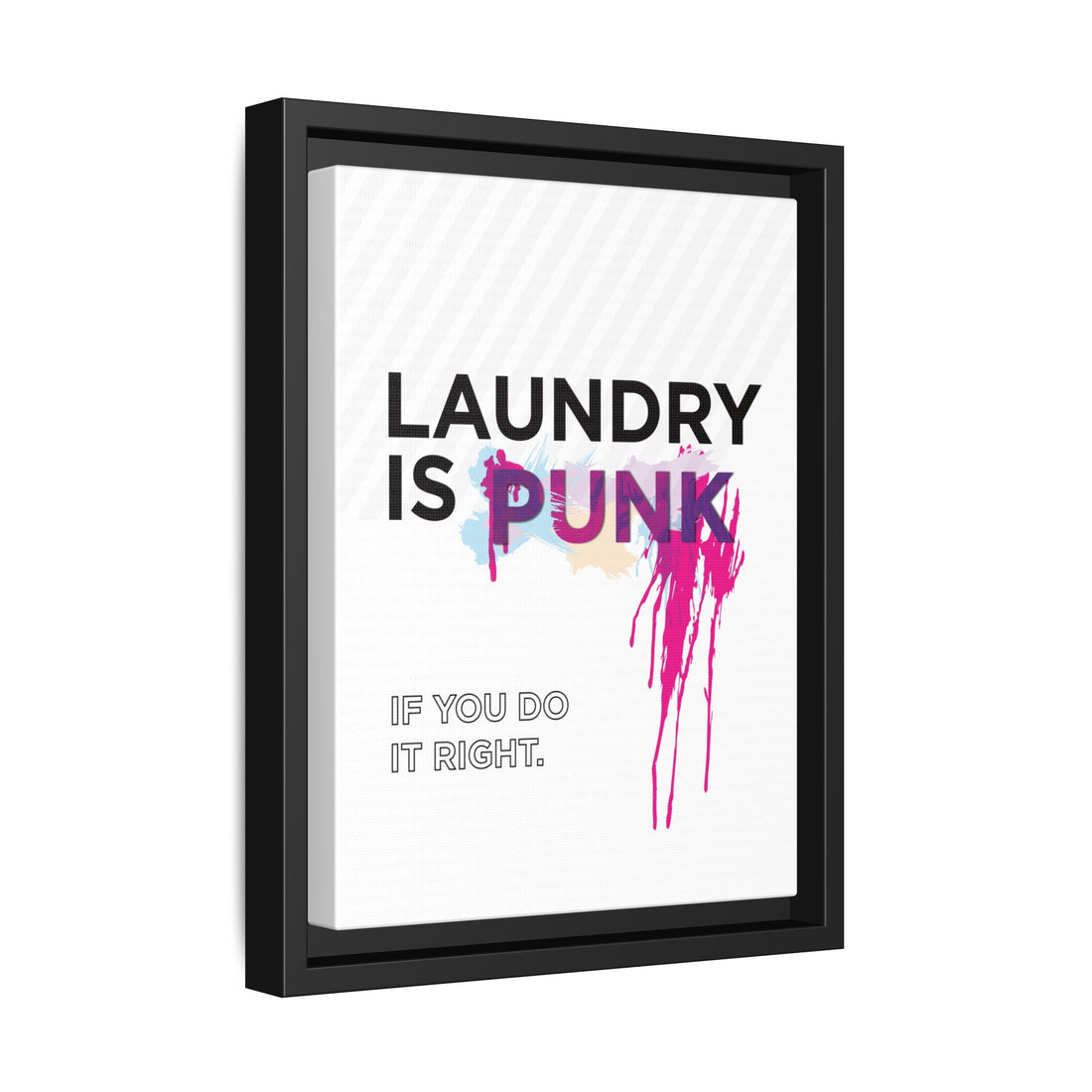 Laundry is PUNK – Bold Canvas Wall Art