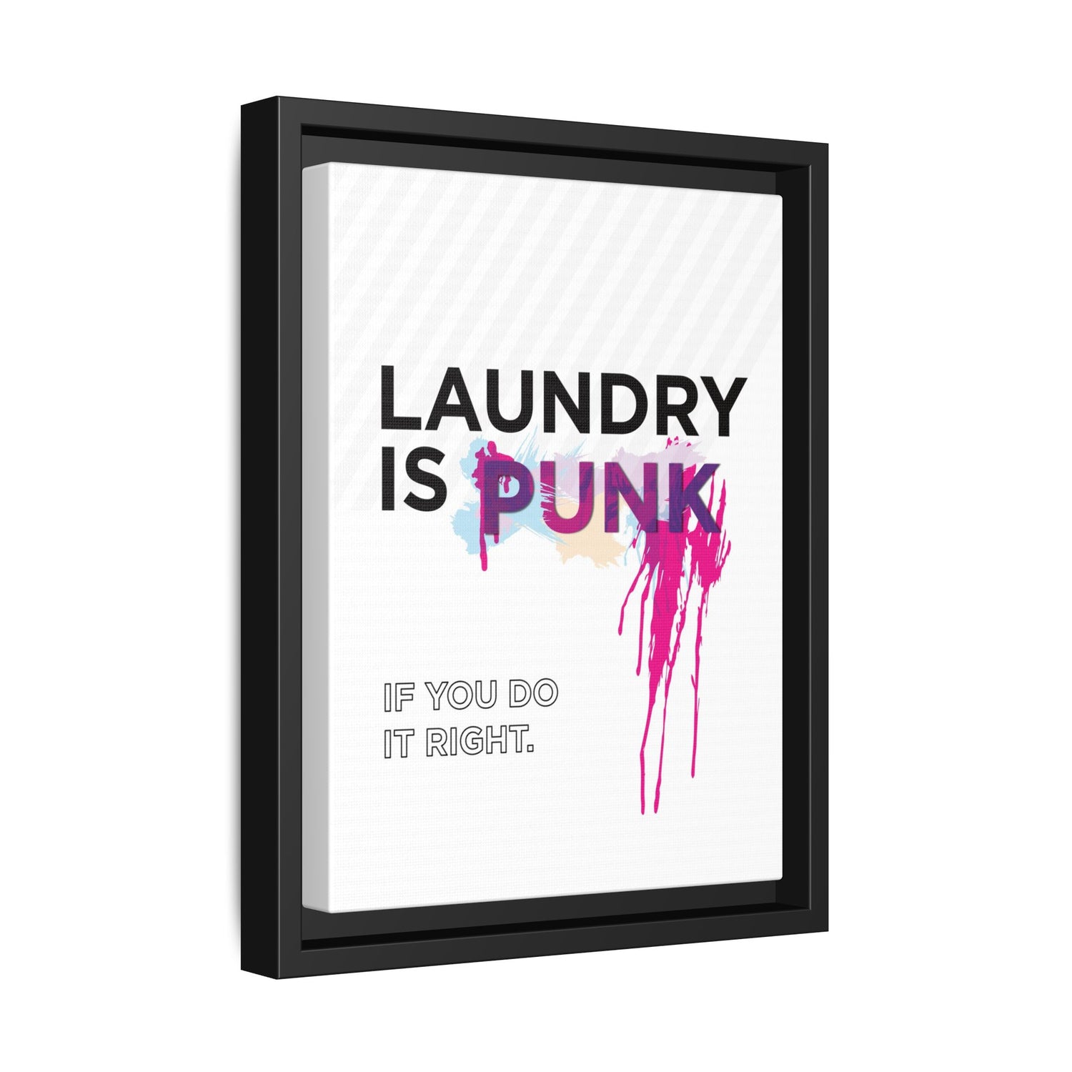 Laundry is PUNK – Bold Canvas Wall Art