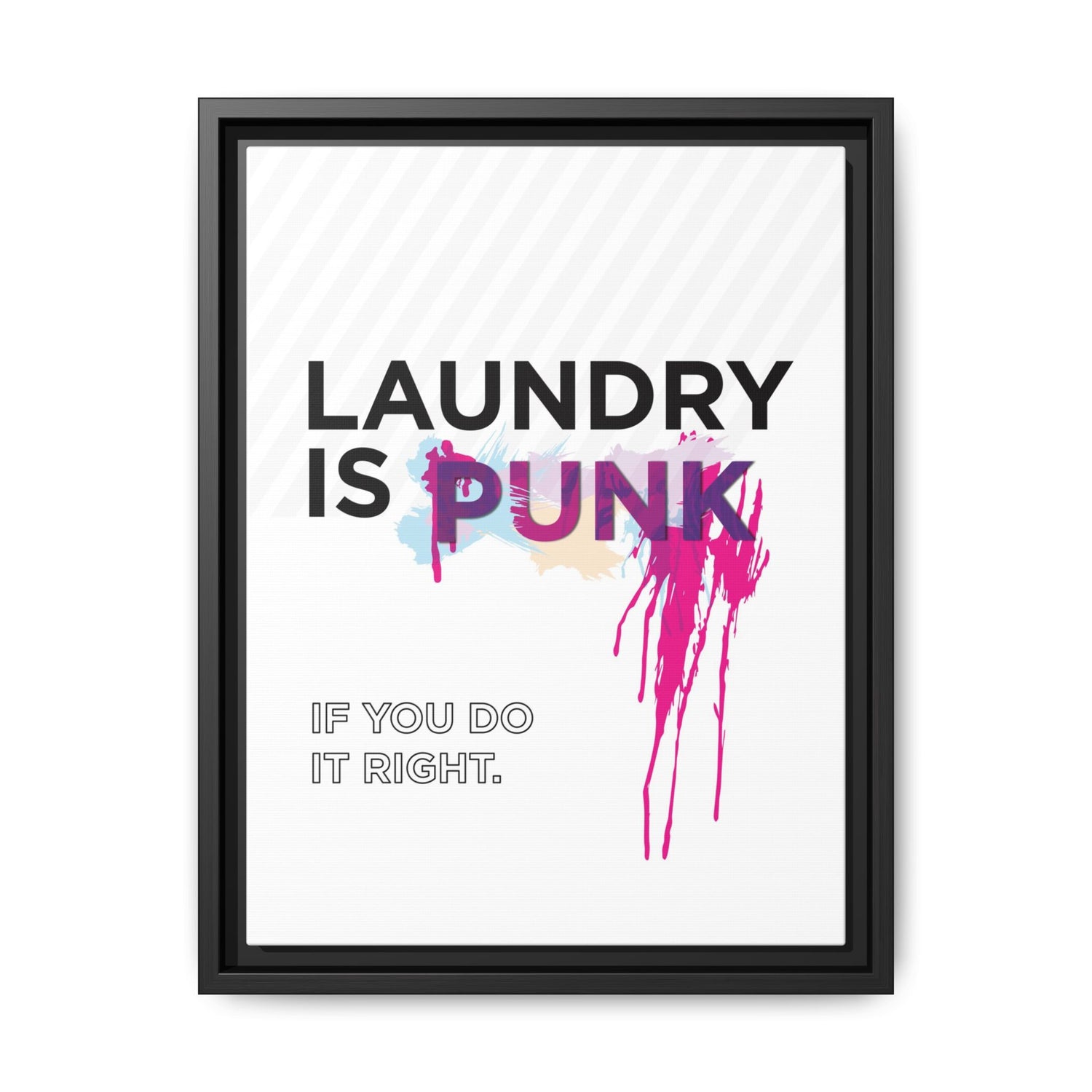 Laundry is PUNK – Bold Canvas Wall Art