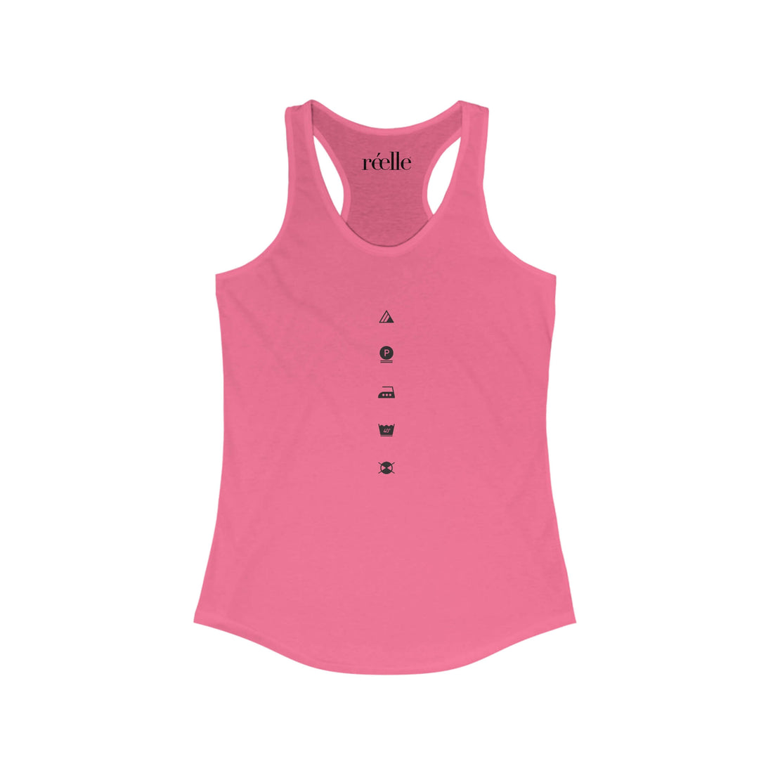 Haute Laundry "Fabric Symbol Line-up" Tank top by réelle - hot pink