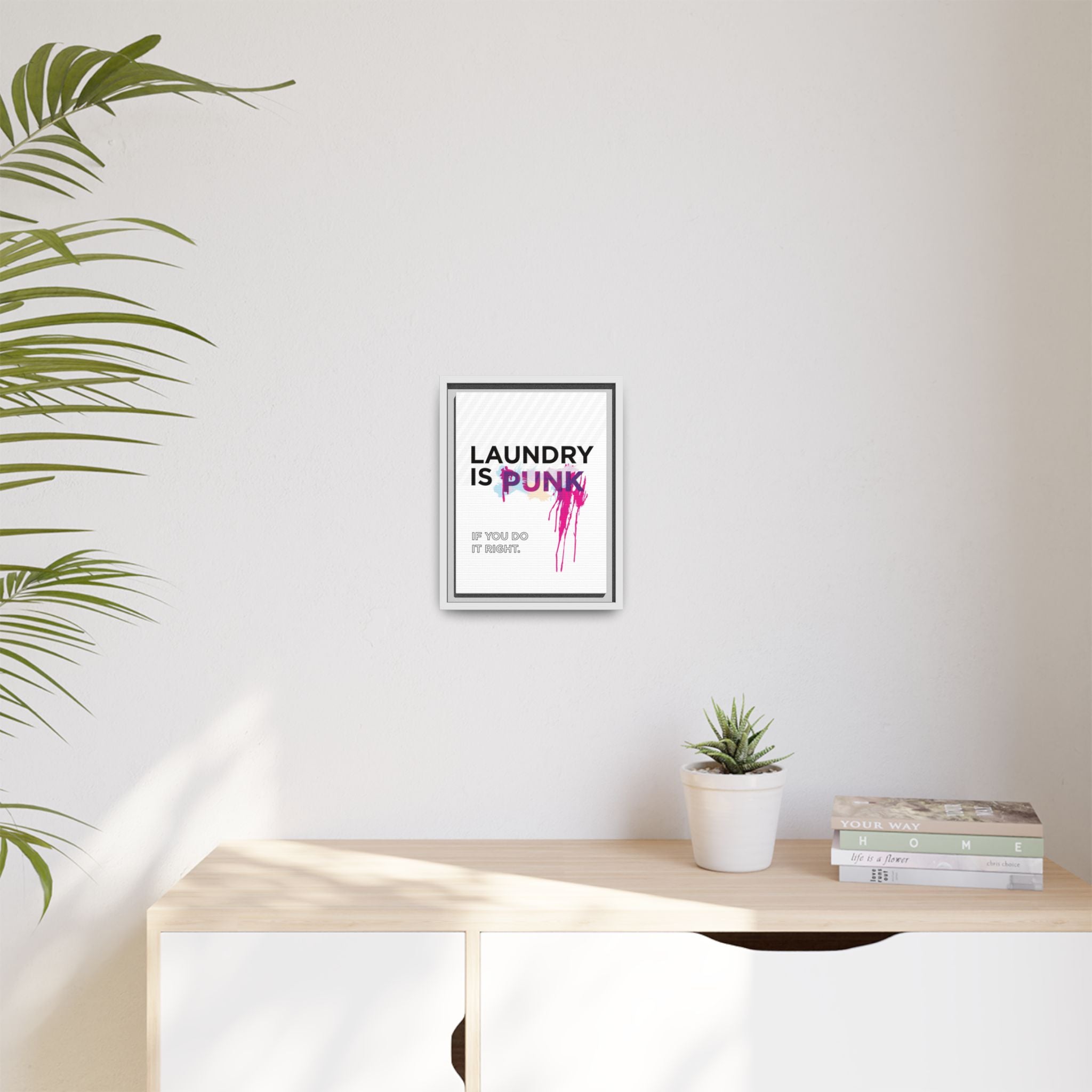 Laundry is PUNK – Bold Canvas Wall Art