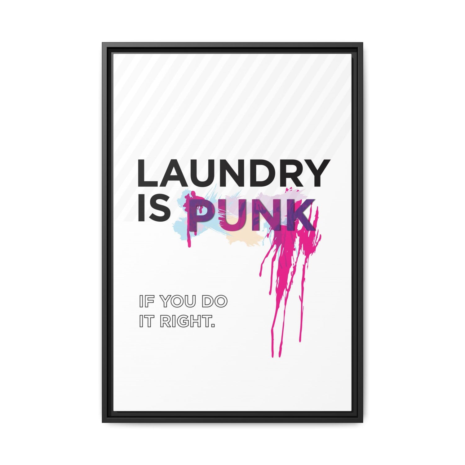 Laundry is PUNK – Bold Canvas Wall Art