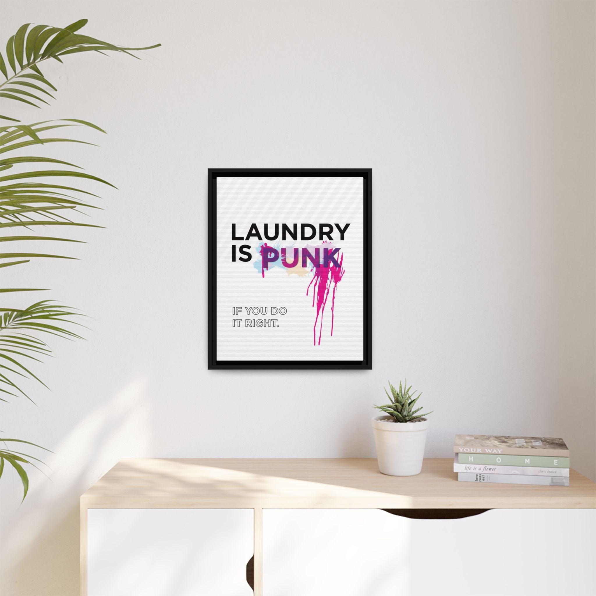 Laundry is PUNK – Bold Canvas Wall Art
