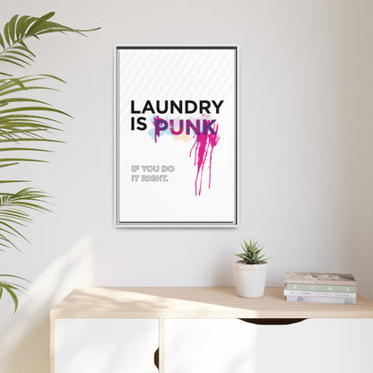 Laundry is PUNK – Bold Canvas Wall Art