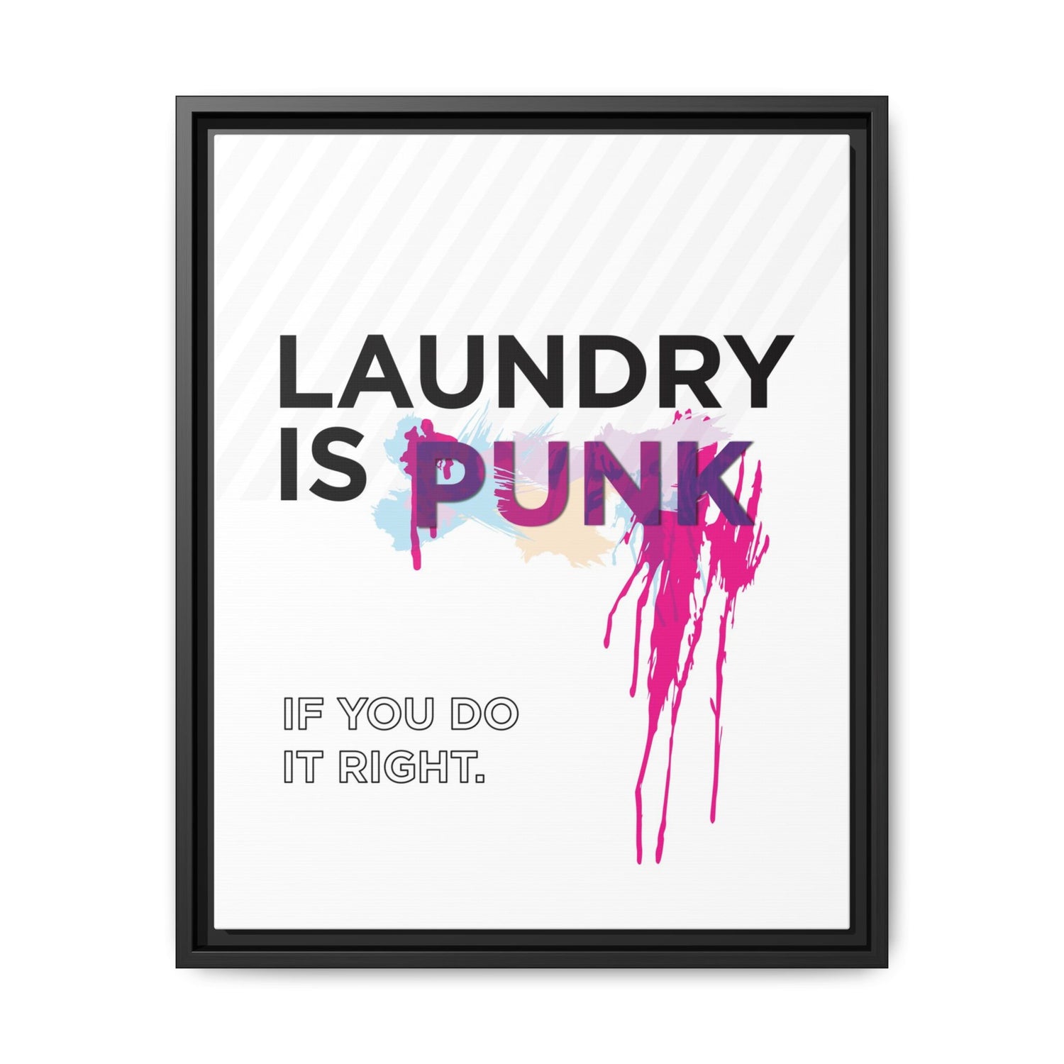 Laundry is PUNK – Bold Canvas Wall Art