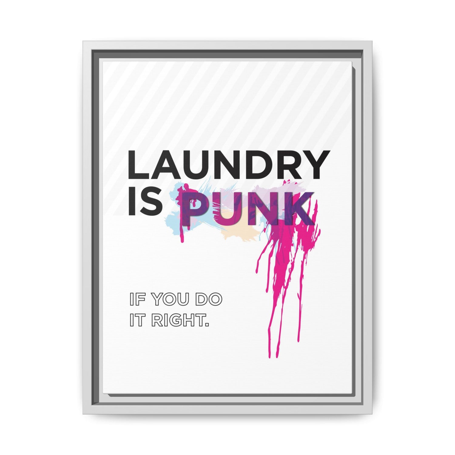 Laundry is PUNK – Bold Canvas Wall Art
