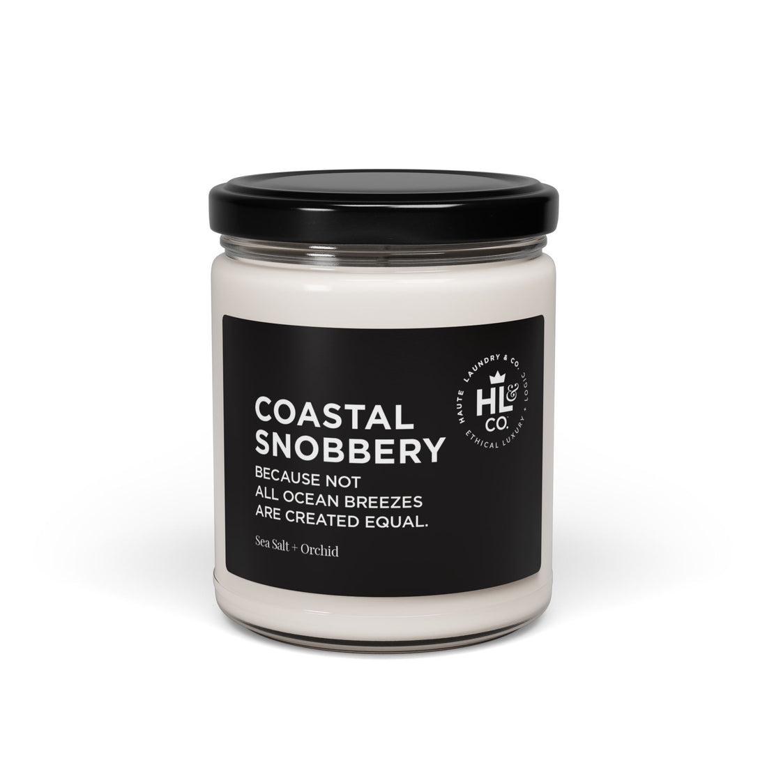 Coastal Snobbery – Sea Salt + Orchid 9oz Soy Candle