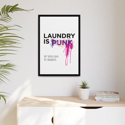 Laundry is PUNK – Bold Canvas Wall Art