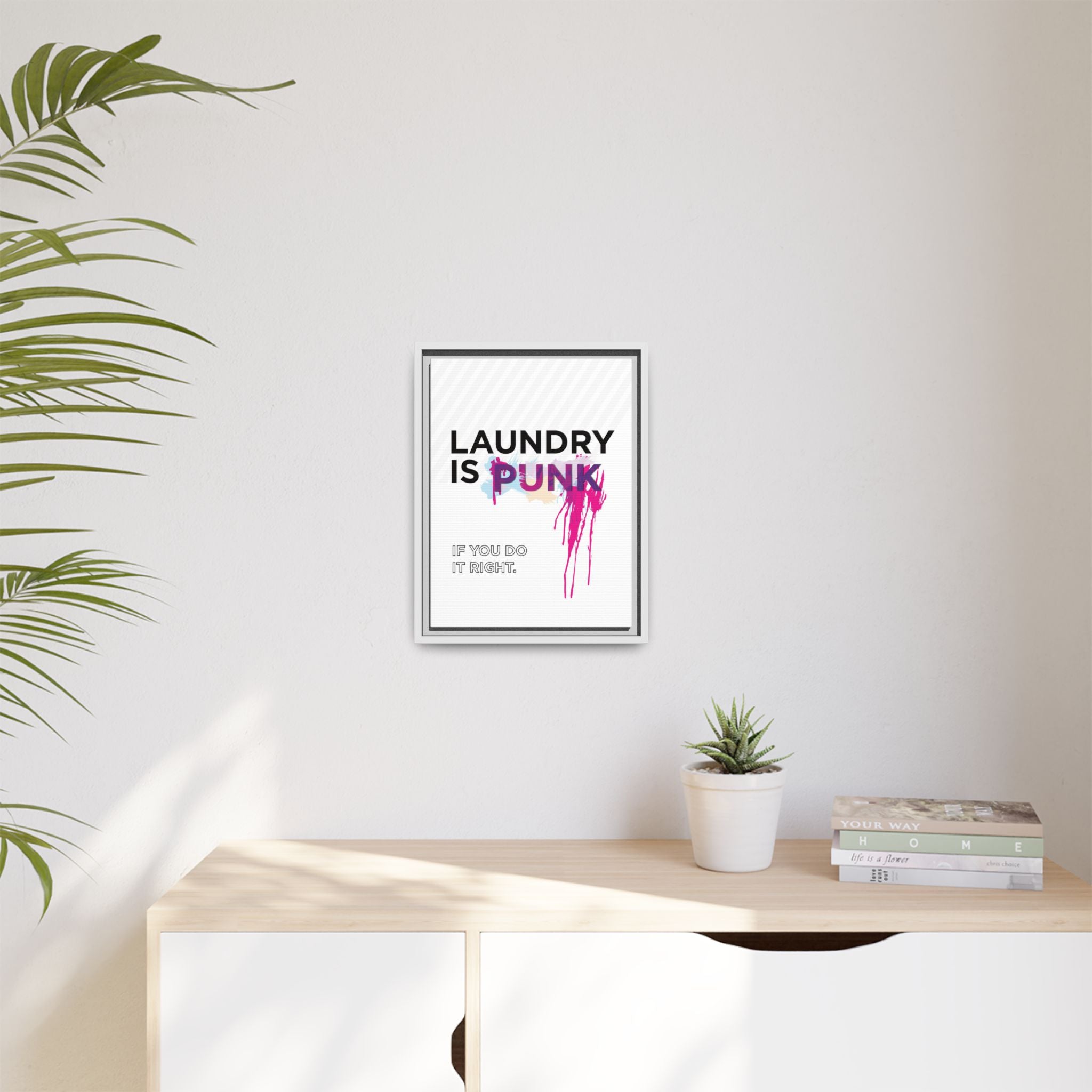 Laundry is PUNK – Bold Canvas Wall Art
