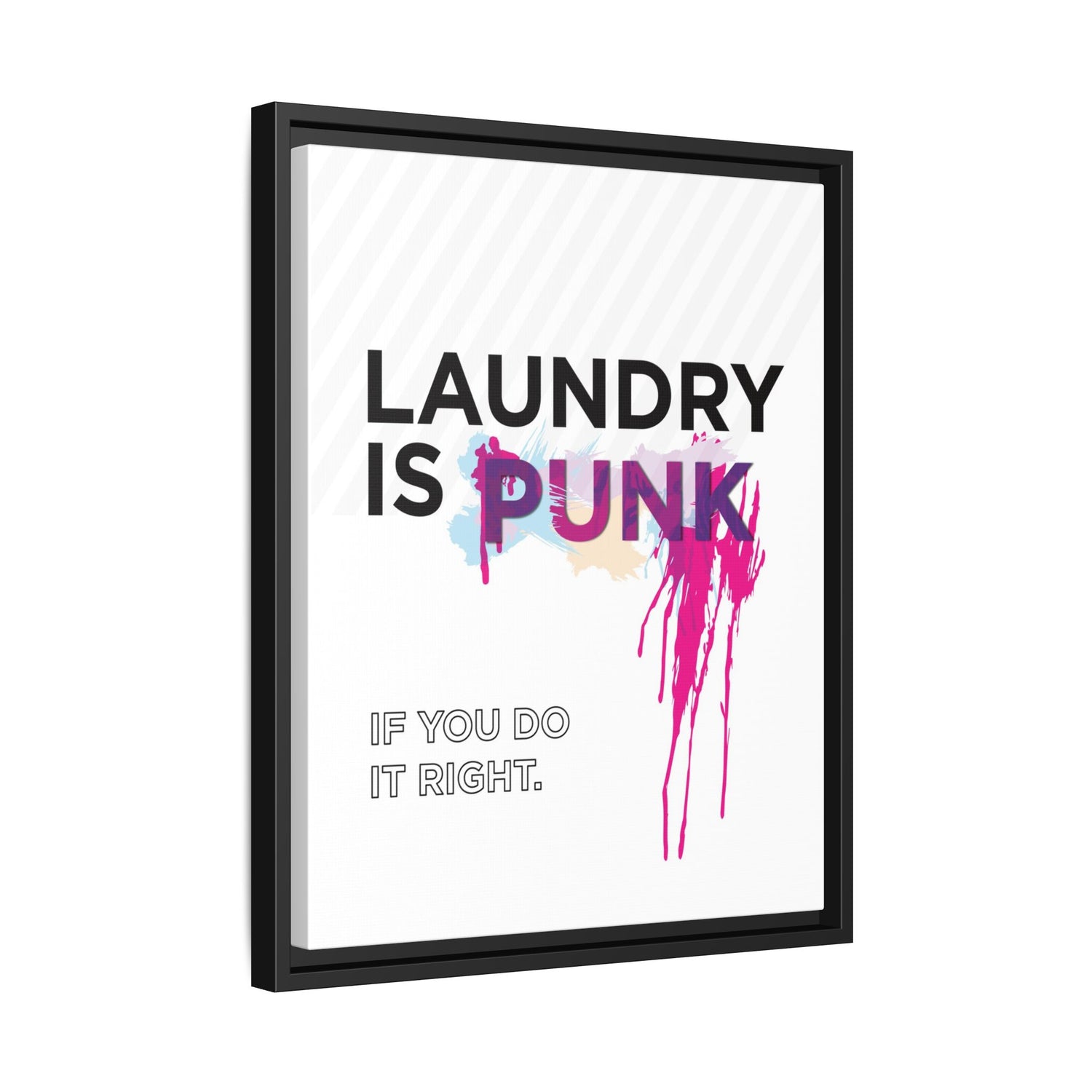 Laundry is PUNK – Bold Canvas Wall Art