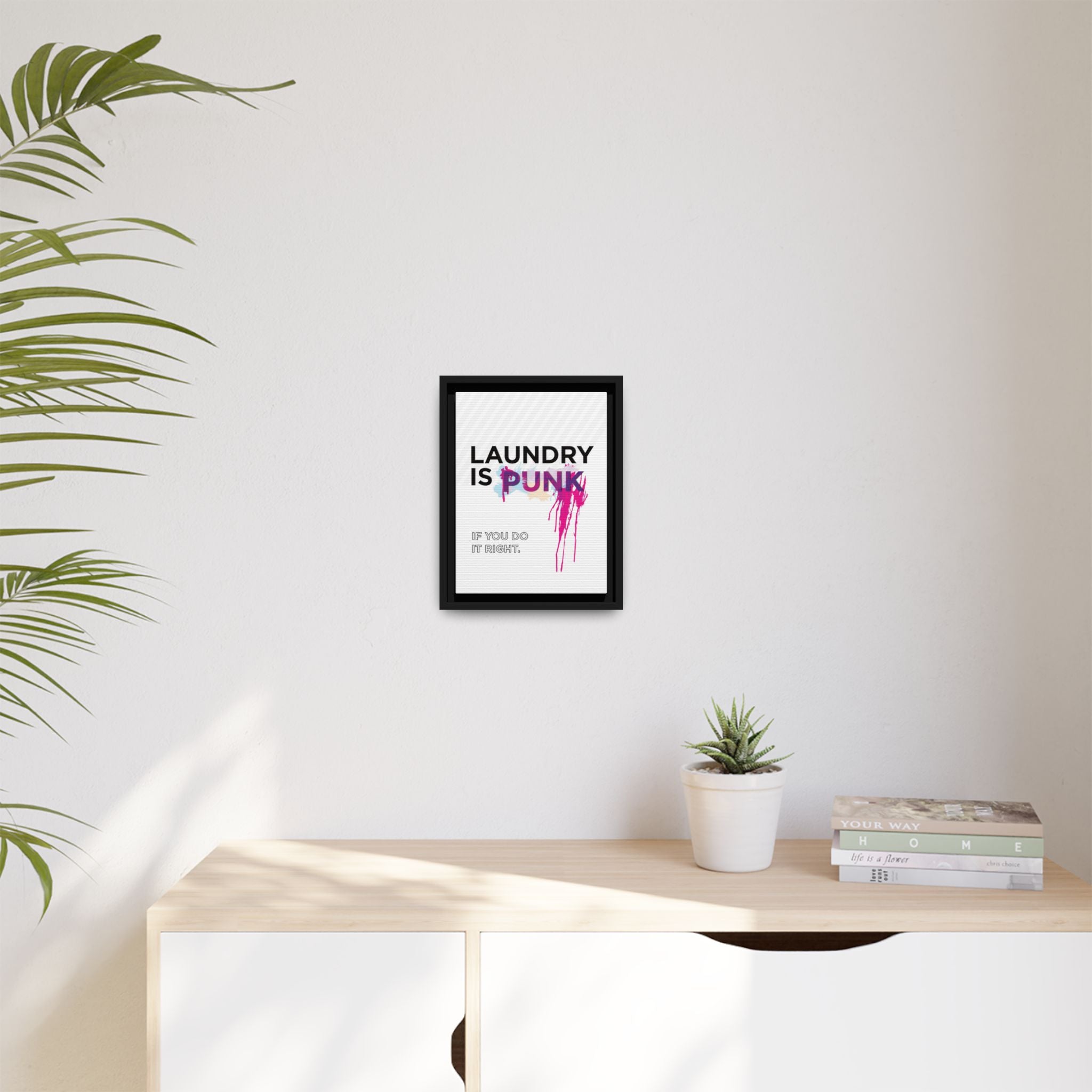 Laundry is PUNK – Bold Canvas Wall Art