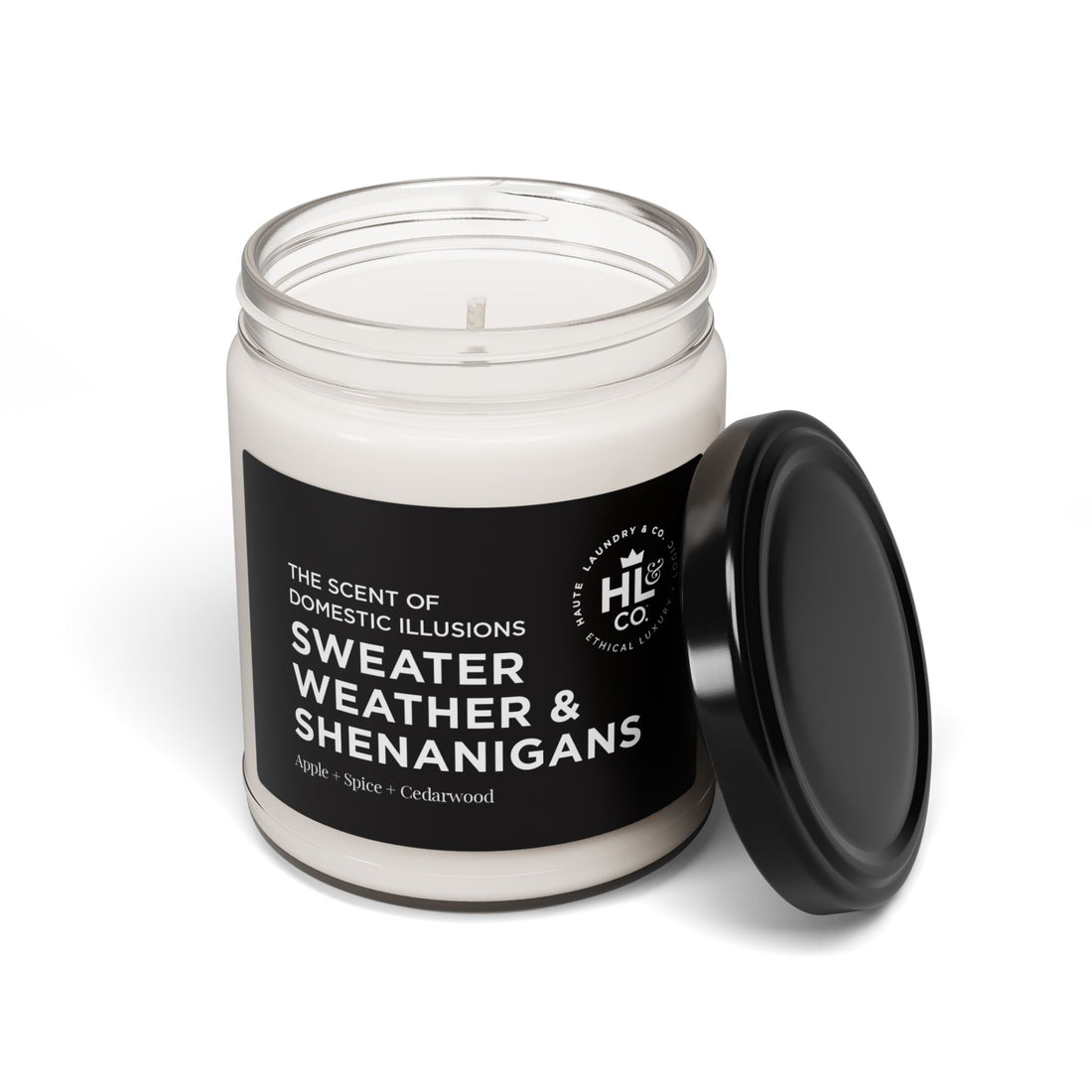 Sweater Weather – Apple Spice Scented 9oz Soy Candle