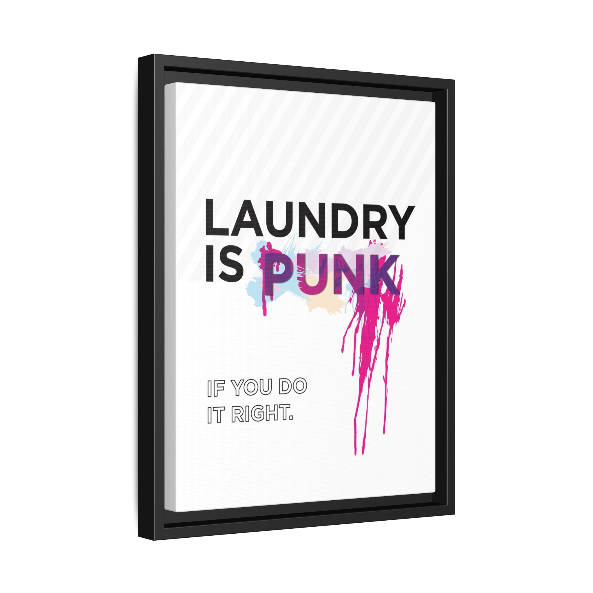 Laundry is PUNK – Bold Canvas Wall Art