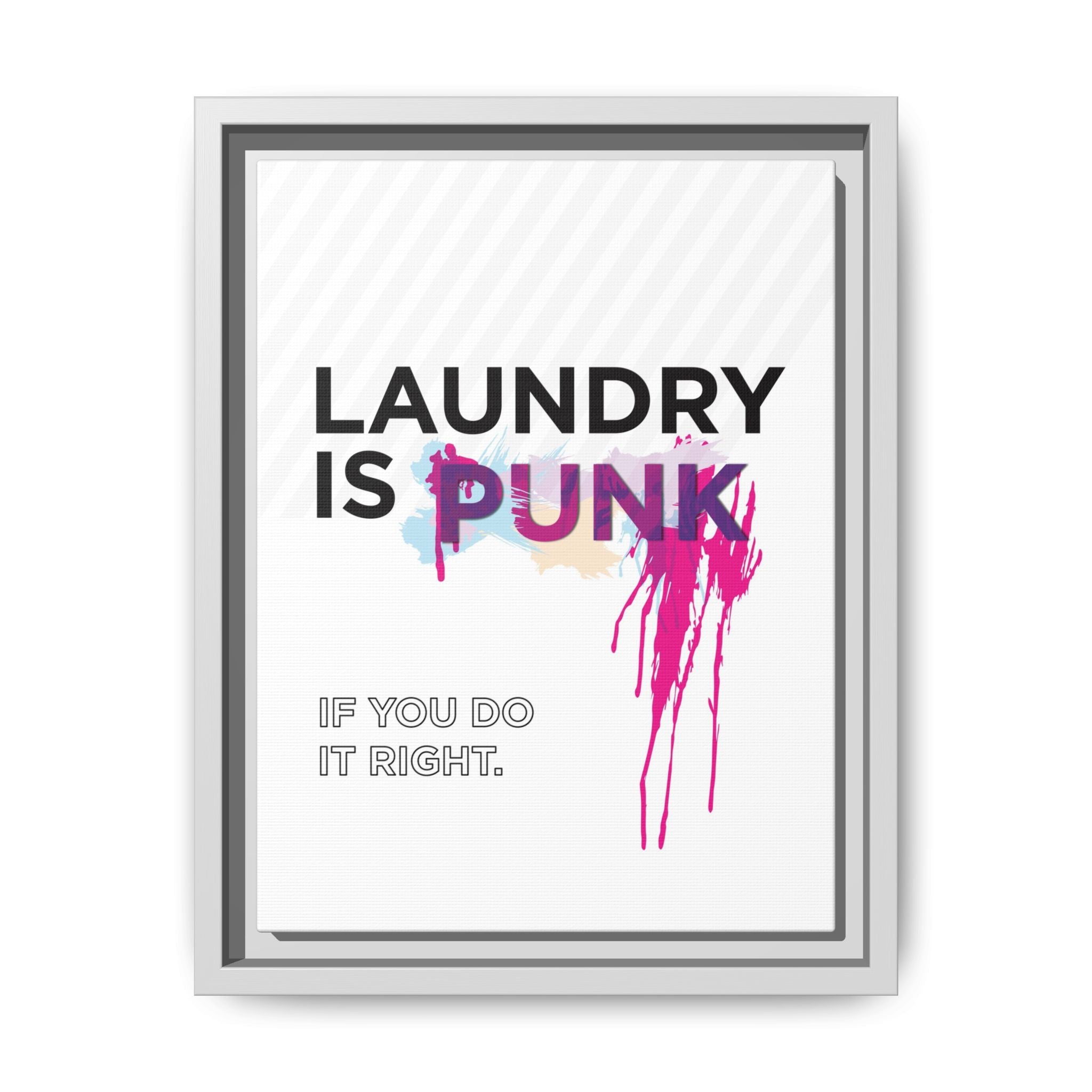 Laundry is PUNK – Bold Canvas Wall Art