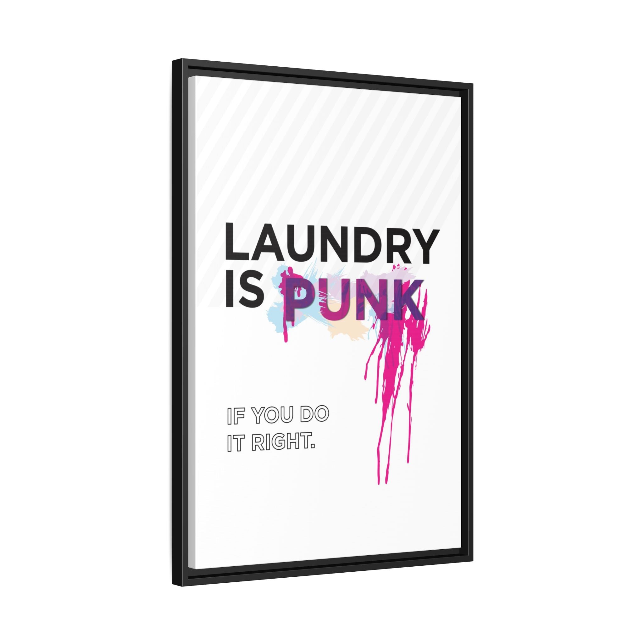 Laundry is PUNK – Bold Canvas Wall Art