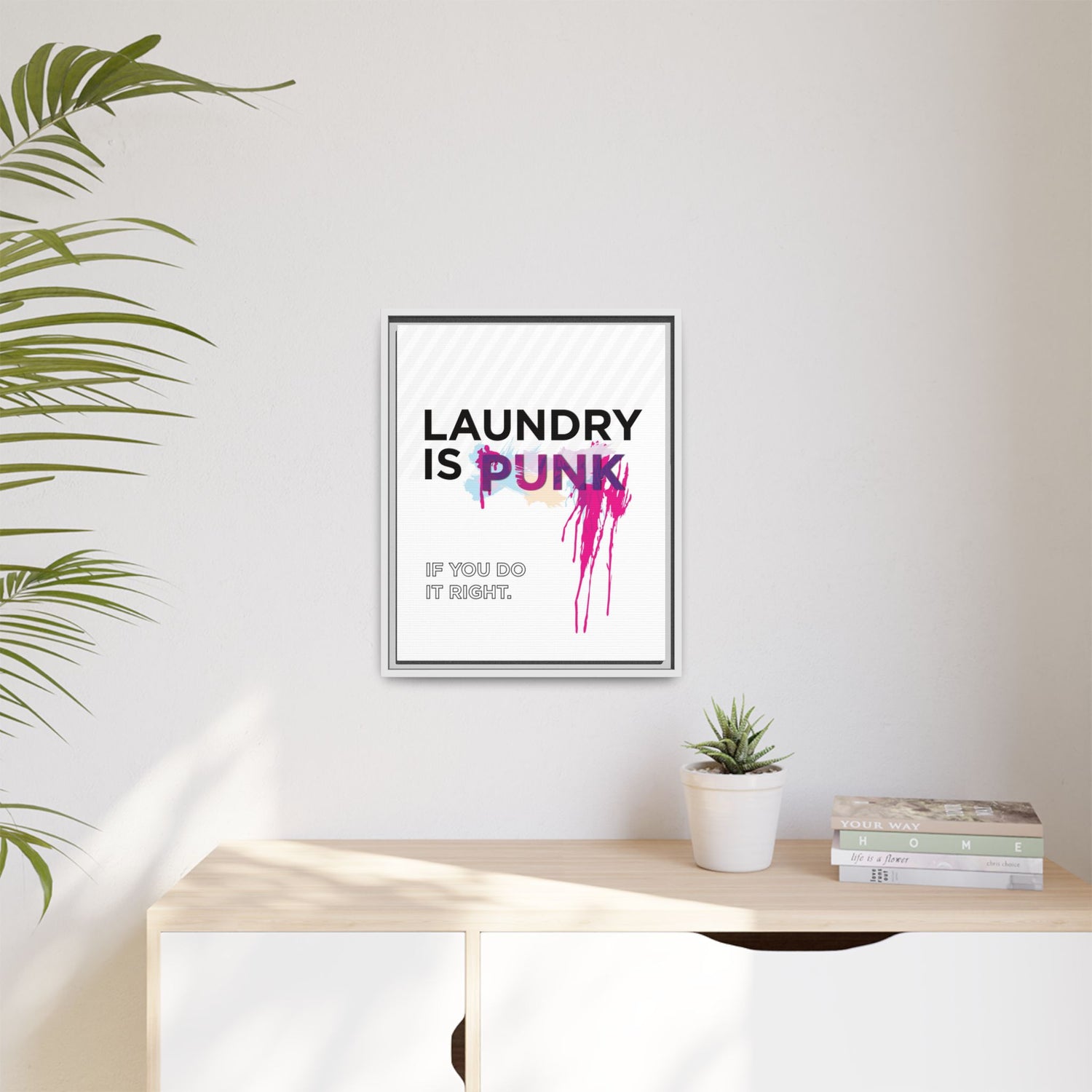 Laundry is PUNK – Bold Canvas Wall Art