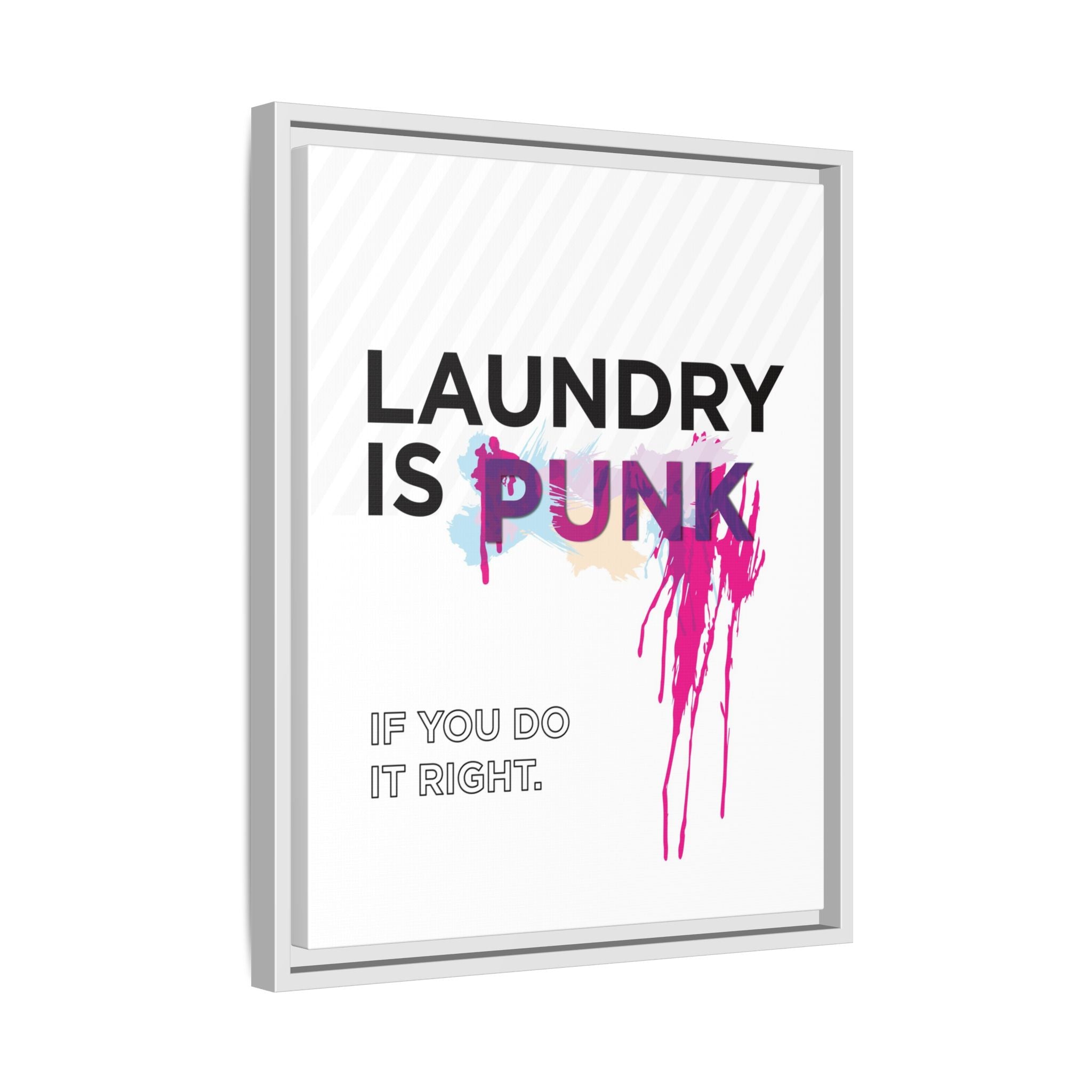 Laundry is PUNK – Bold Canvas Wall Art