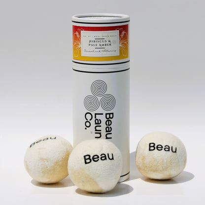 Hibiscus &amp; Pale Amber Scented &amp; Softening Dryer Balls