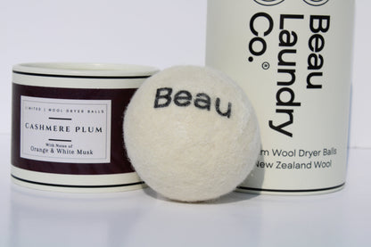 Cashmere Plum Scented &amp; Softening Wool Dryer Balls