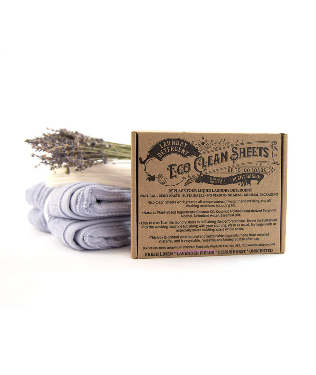 Eco Clean Sheets // Concentrated Laundry Detergent - 100 Loads // Lavender Fields