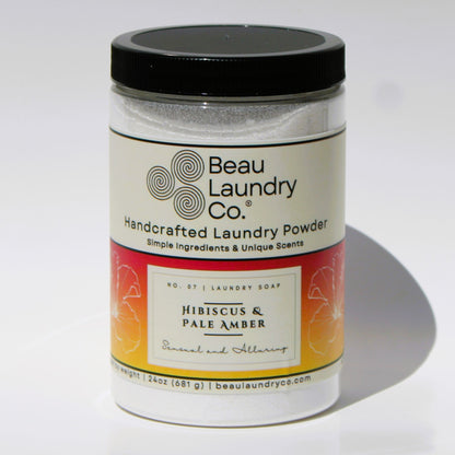 Hibiscus &amp; Pale Amber Scented Laundry Soap