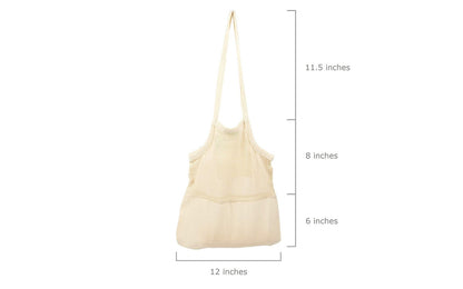 Mesh &amp; Fabric Tote Bag